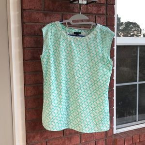 The Limited Tank, mint and white